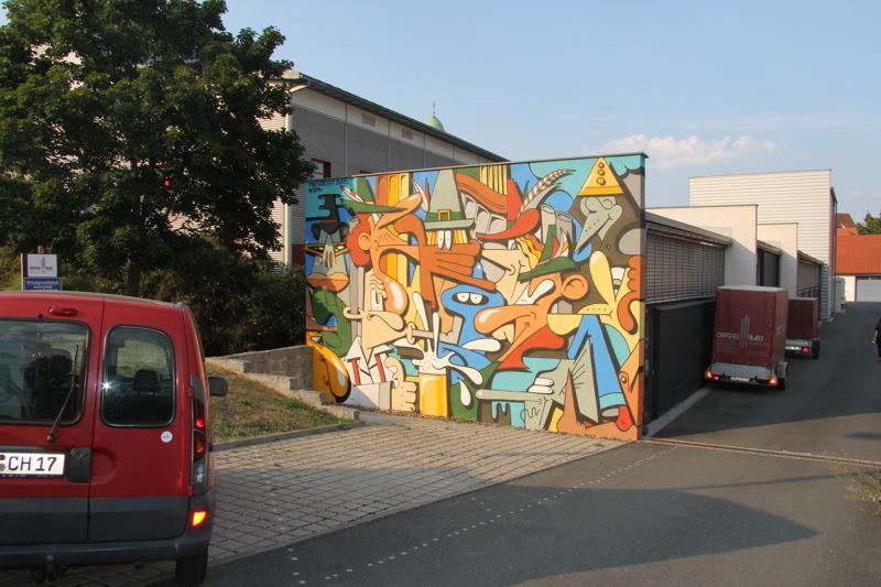 Graffiti an der Fassade